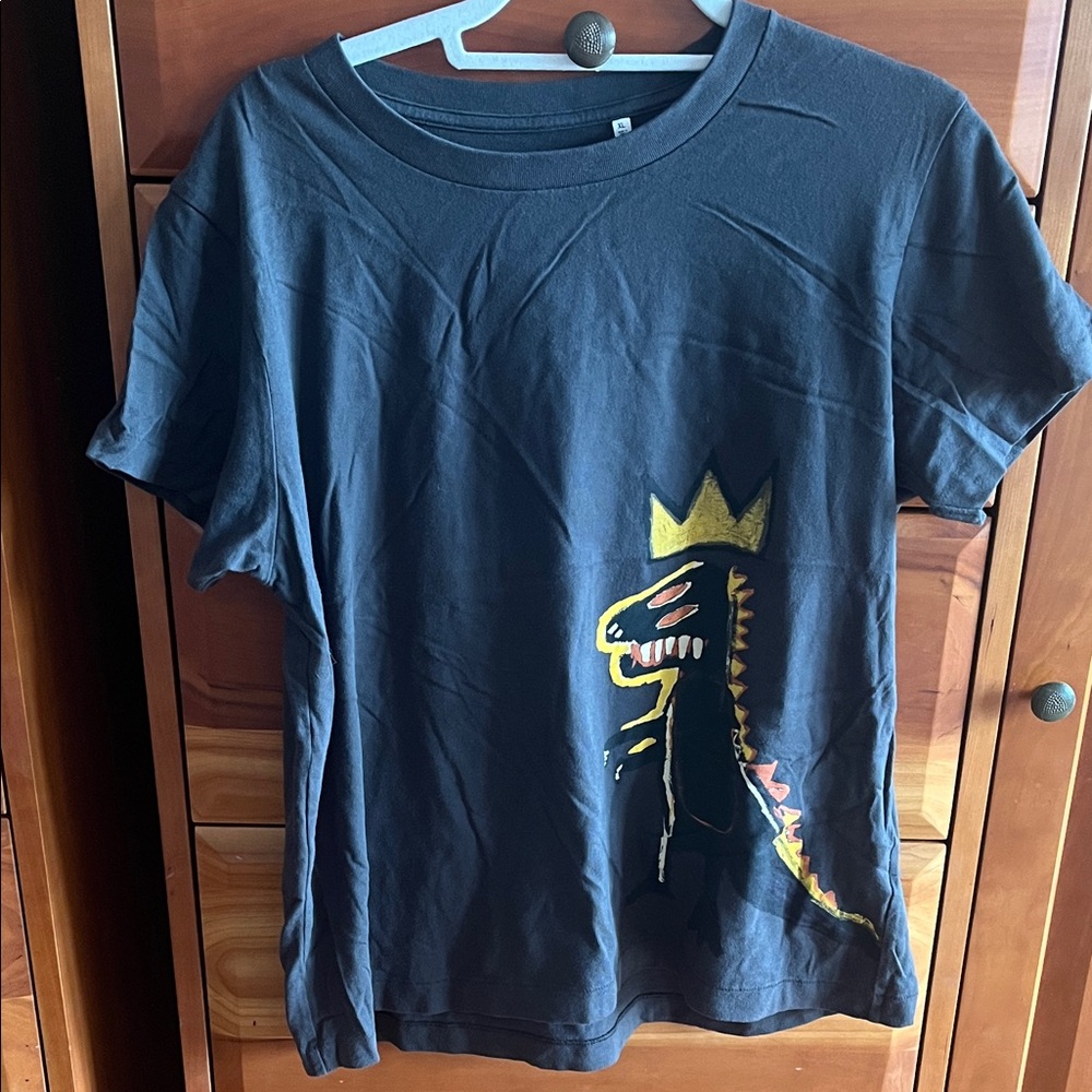SPRZ NY Uniqlo Jean-Michel Basquiat tee shirt, pez dispenser dinosaur , XL